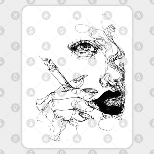 Smoke Sticker by xxdoriana